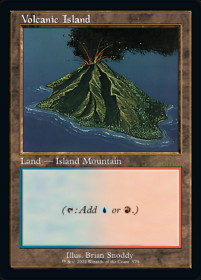 Volcanic Island - Retro Frame