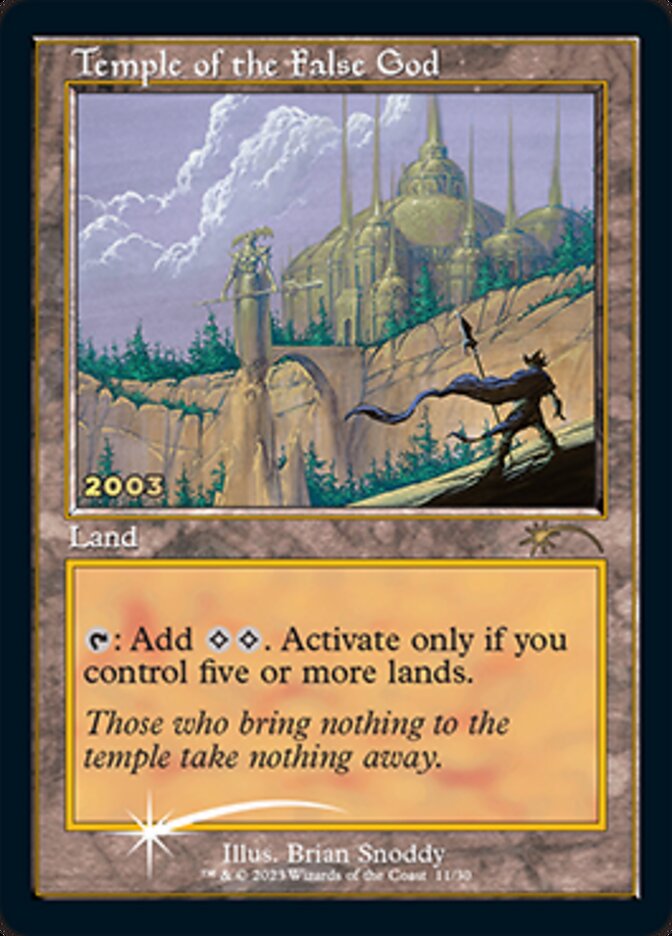 Temple of the False God - Foil (30th Anniversary Play Promos)
