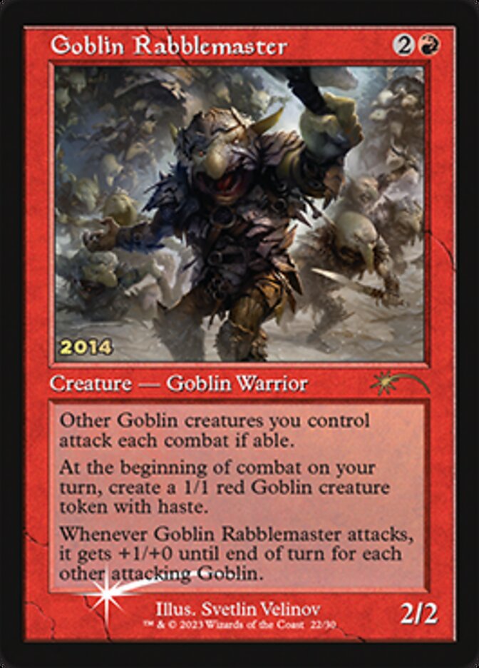 Goblin Rabblemaster - Foil (30th Anniversary Play Promos)