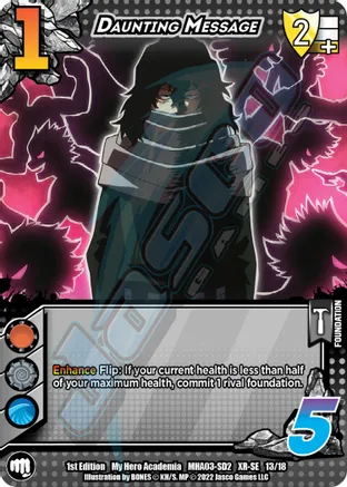 Daunting Message (XR) - 1st Edition