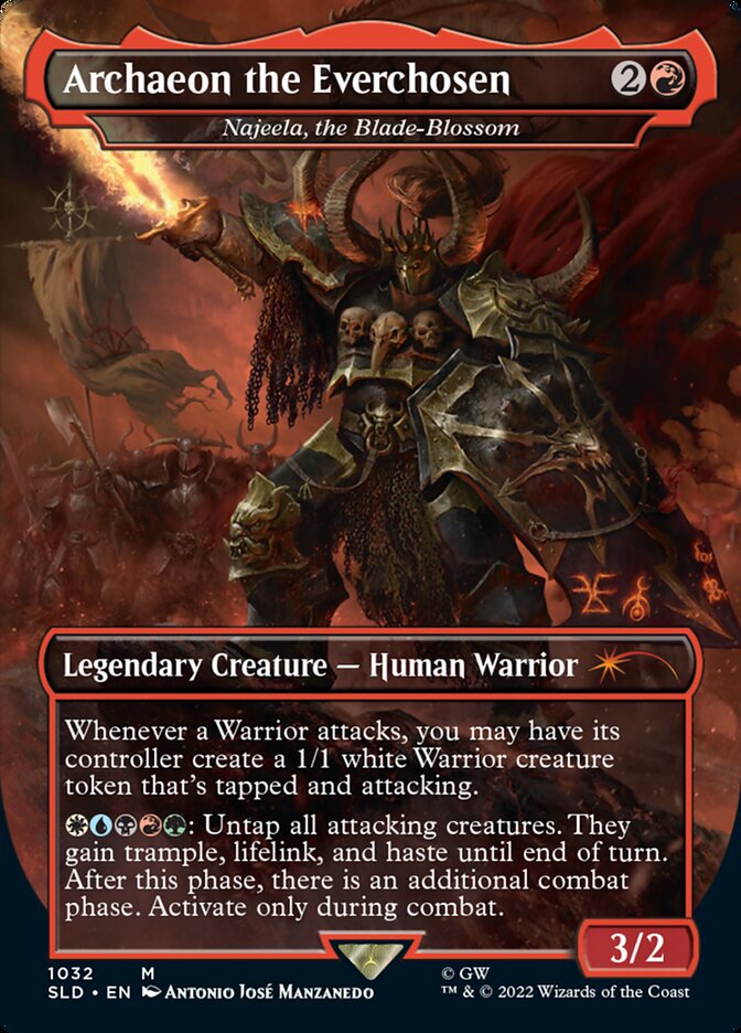 Archaeon the Everchosen - Najeela, the Blade-Blossom - Foil - Borderless
