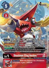 Shoutmon - King Version - Alternate Art - BT10-111 - Secret Rare