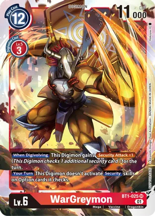 WarGreymon - BT1-025 - P (ST-11 Special Entry Pack) - Foil