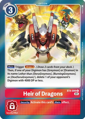 Heir of Dragons - BT4-099 - P (ST-11 Special Entry Pack)