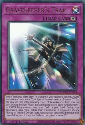 Gravekeepers Trap - MAMA-EN029 - Ultra Rare - 1st Edition