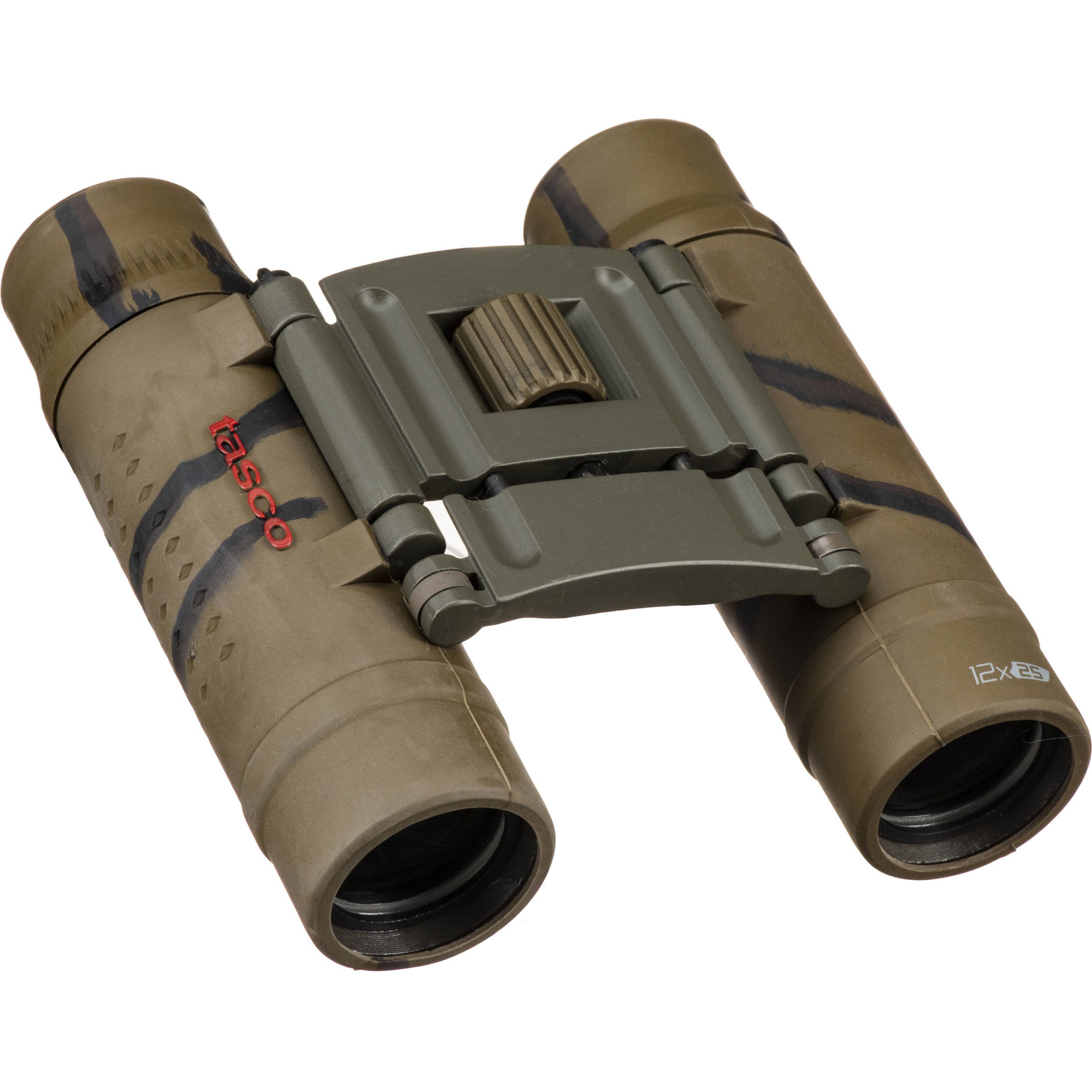 Tasco 12x25 Essentials Binoculars (Brown Camo, Box)