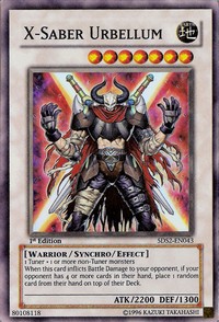 X-Saber Urbellum - 5DS2-EN043 - Super Rare - Unlimited Edition X-Saber Urbellum - 5DS2-EN043 - Super Rare - Unlimited Edition