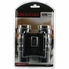 Tasco 10x25 Essentials Compact Binoculars (Black, Clamshell Packaging)