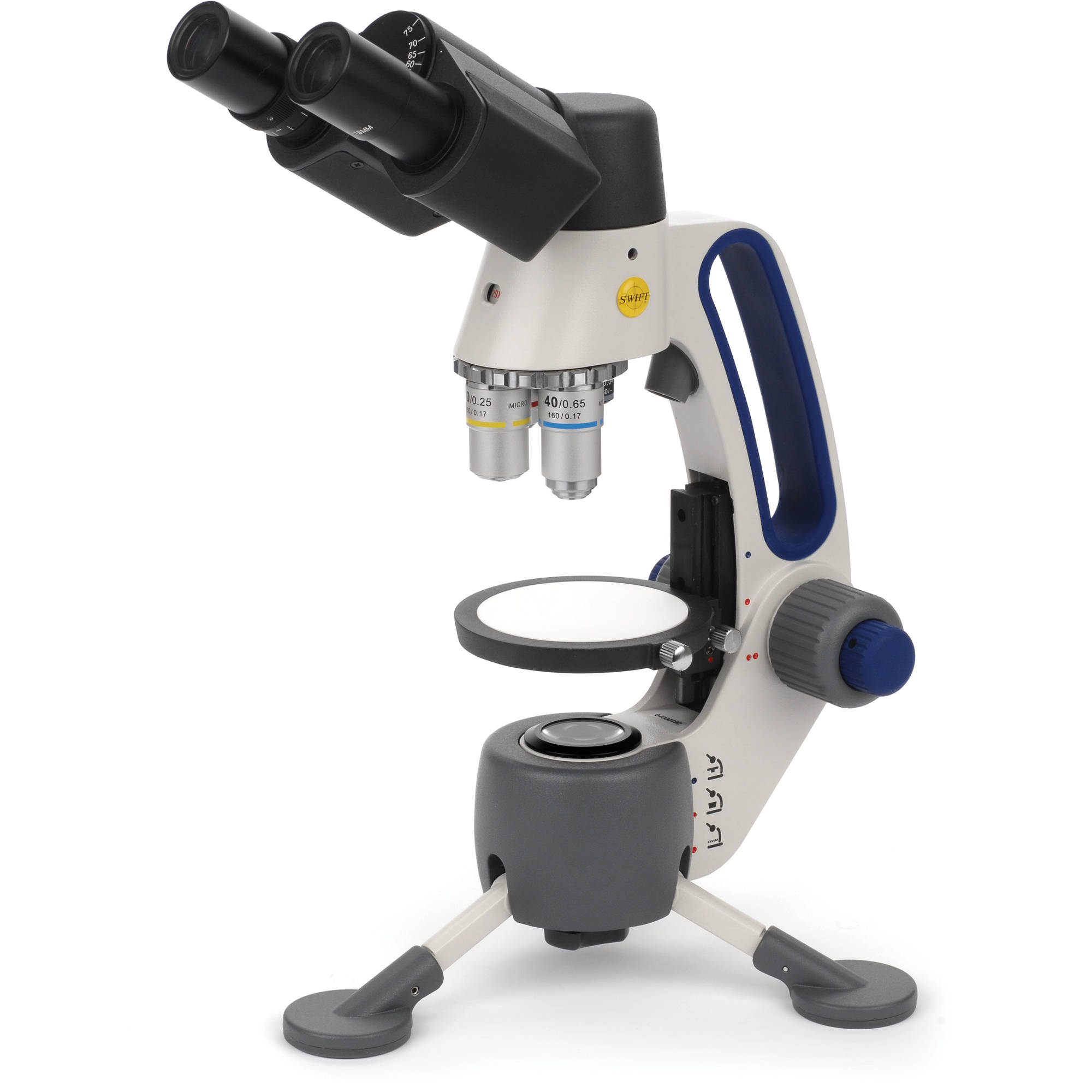 National 211-RLED Three Objective Cordless Microscope