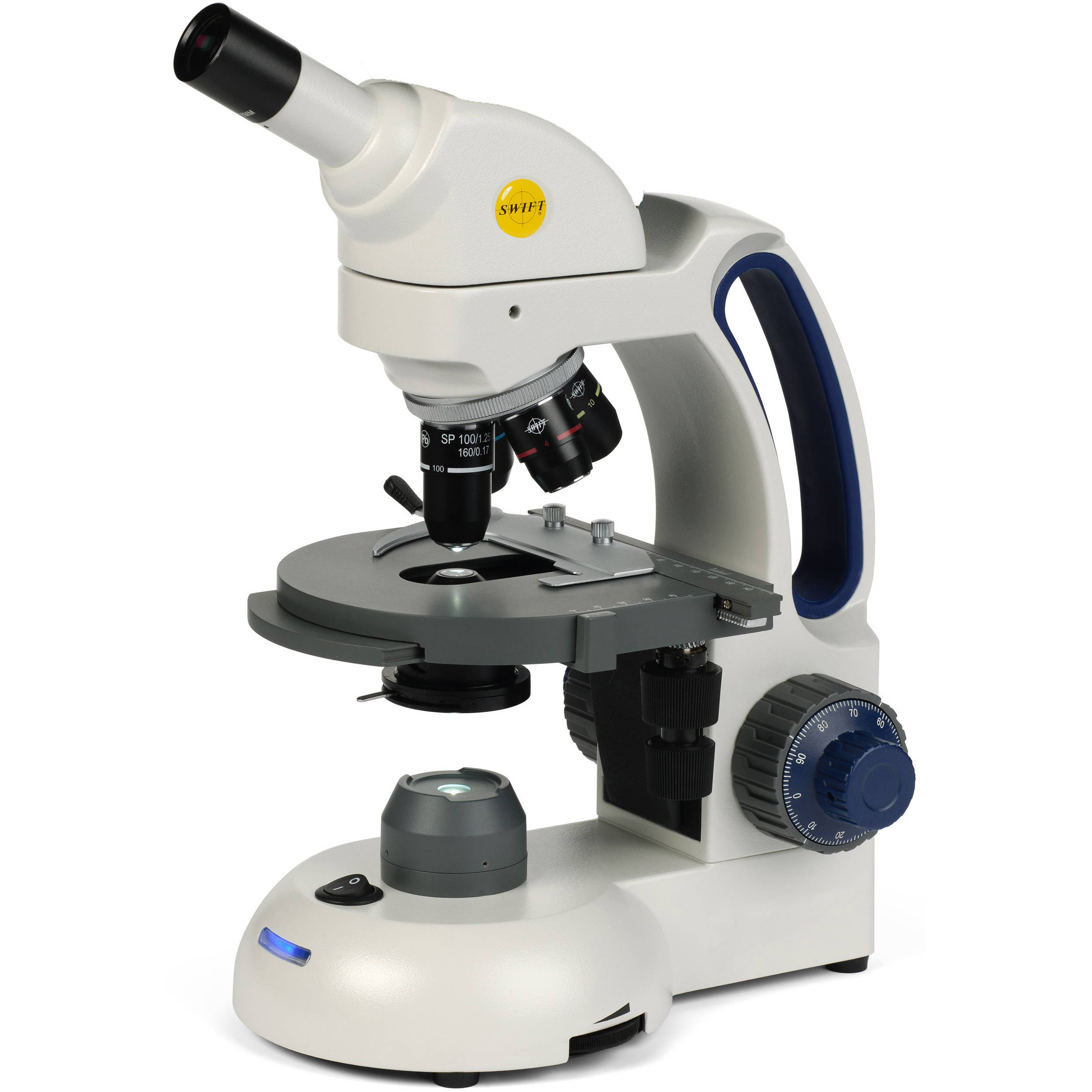 Konus Academy-2 Biological Monocular Microscope (120V, Gray)
