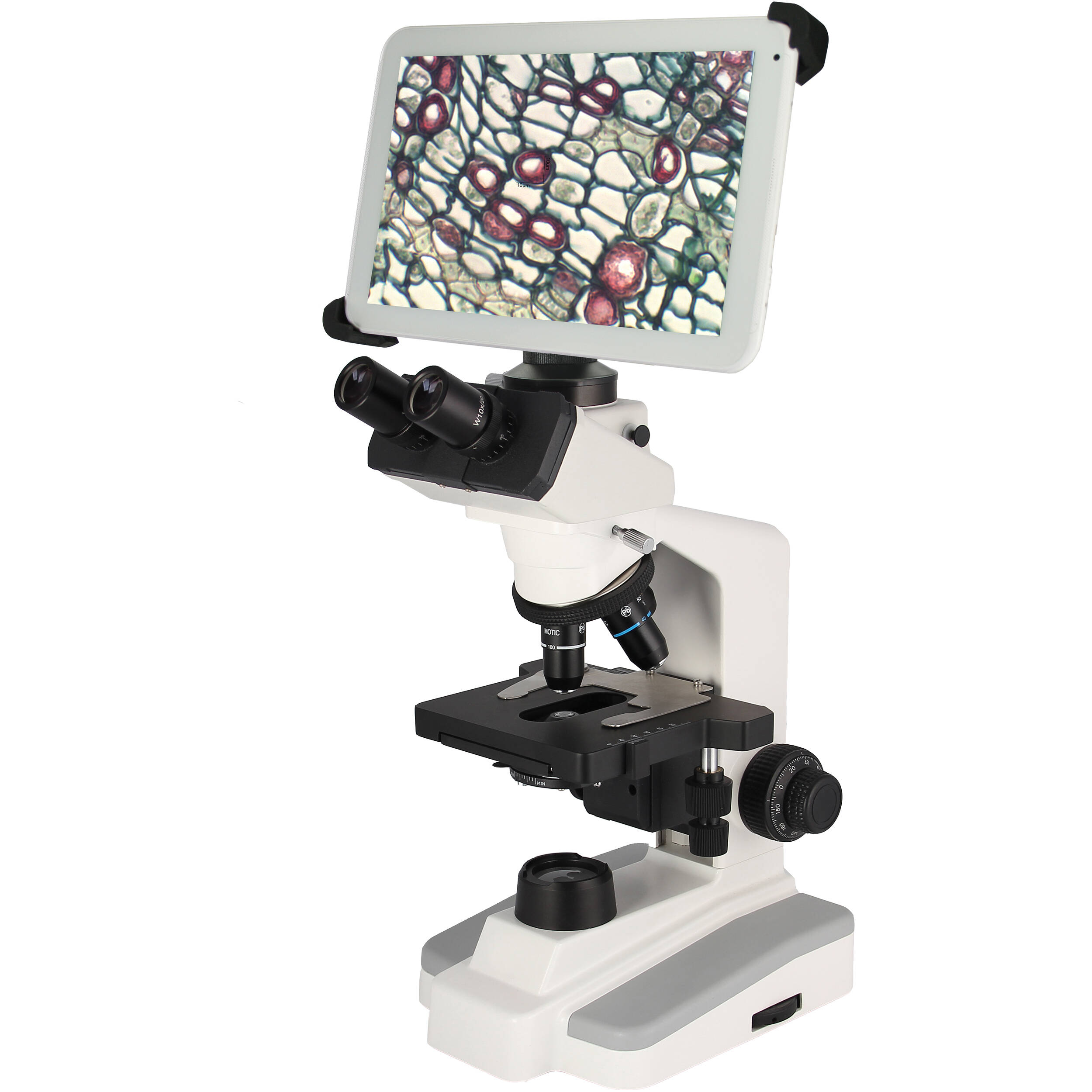 National BTW1-169-ASC Trinocular Compound Microscope with Integrated 8 Tablet