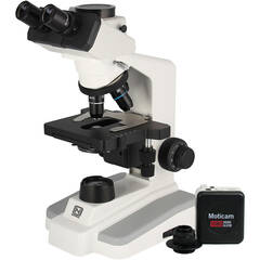 National Trinocular Microscope with Semi-Plan Lenses & HDMI Camera Bundle