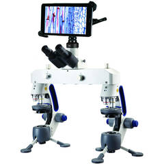 Swift M17T-BTW2-P Infinity-Corrected Corded LED Trinocular Microscope with 10
