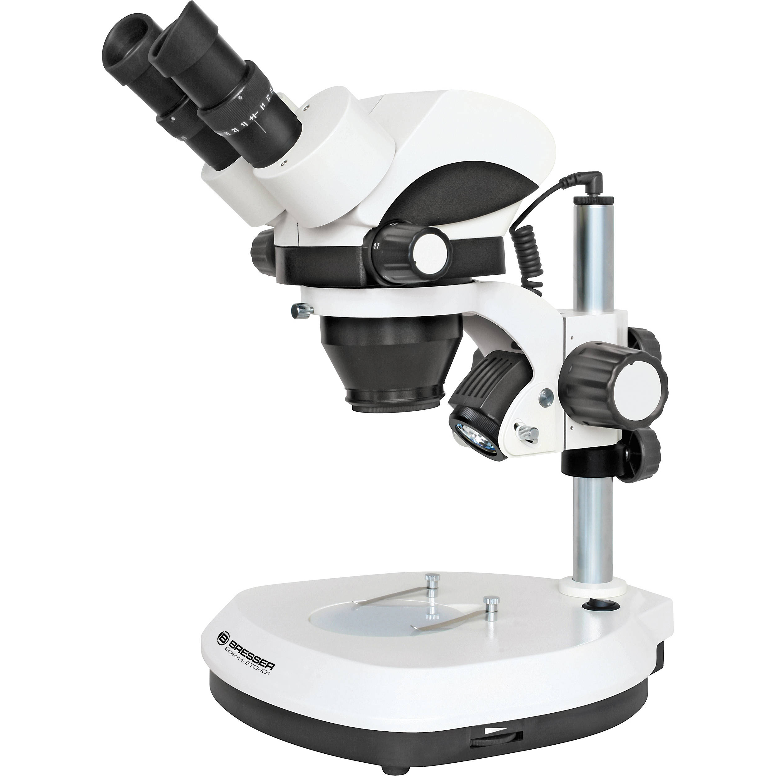 National 430-430PLL-05 5x & 15x Dual-Magnification Stereo Microscope
