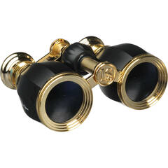 LaScala Optics 3x25 Iolanta Lorgnette Opera Glasses (Green & Gold)