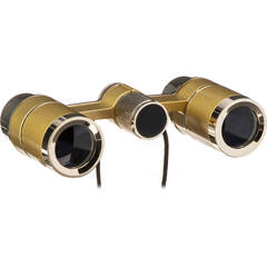 LaScala Optics 3x18 Figaro Opera Glasses (Black/Silver)