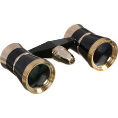 LaScala Optics 3x18 Figaro Opera Glasses (Platinum/Silver)