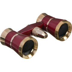 LaScala Optics 3x18 Figaro Opera Glasses (Titanium/Gold)