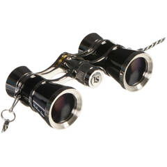 LaScala Optics 3x25 Carmen Opera Glasses (White & Gold)