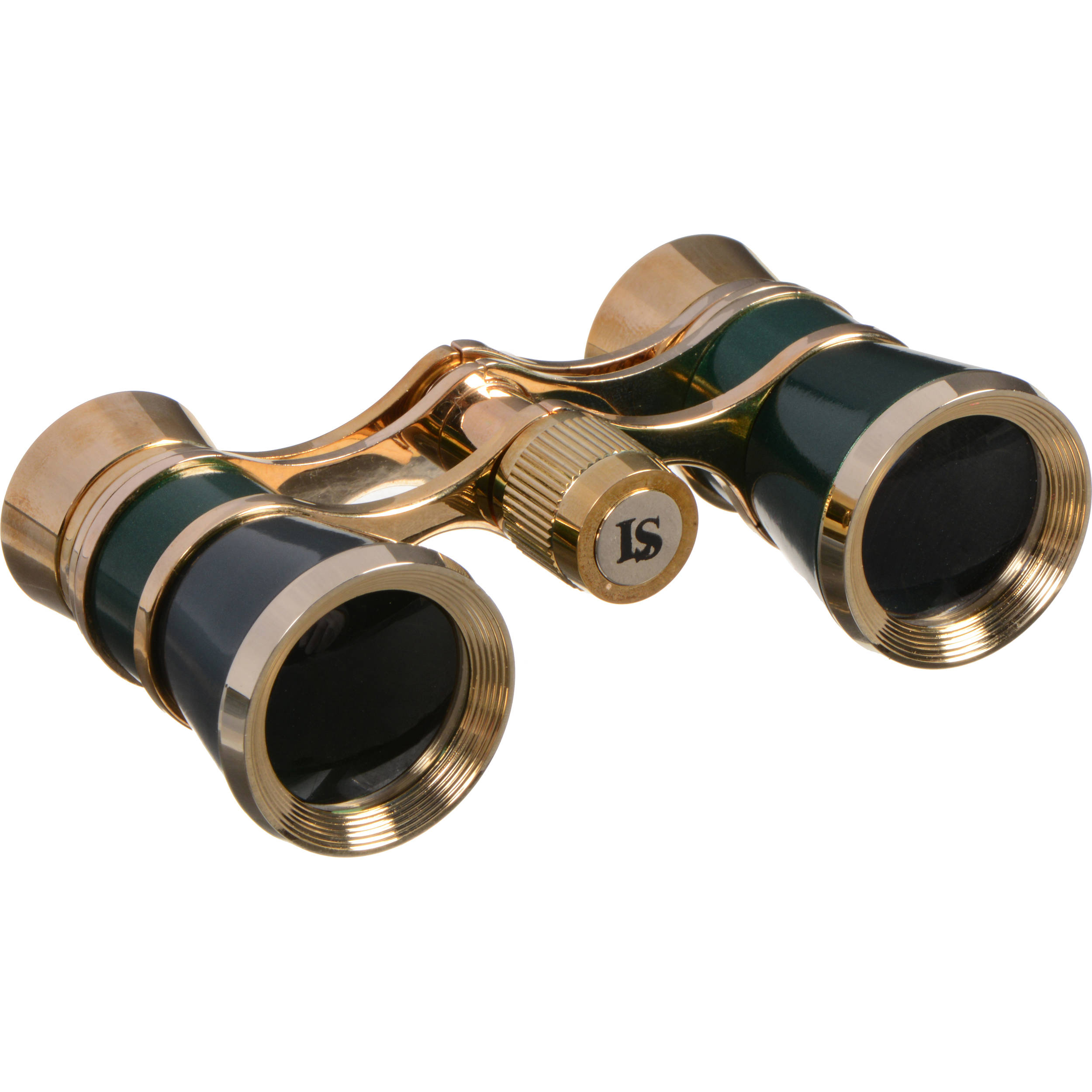 LaScala Optics 3x18 Figaro Opera Glasses (White & Gold)