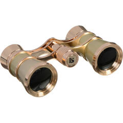 LaScala Optics 3x18 Figaro Opera Glasses (Titanium & Silver)