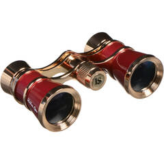 LaScala Optics 3x25 Carmen Opera Glasses (Burgundy & Silver)