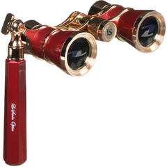 LaScala Optics 3x25 Aida Opera Glasses (Titanium & Gold)