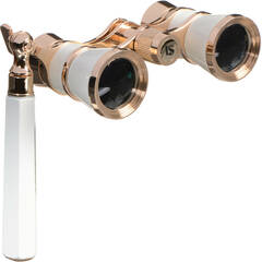 LaScala Optics 3x25 Iolanta Opera Glasses (Titanium & Gold)