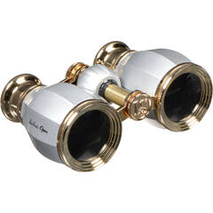 LaScala Optics 3x25 Aida Opera Glasses (Burgundy & Gold)