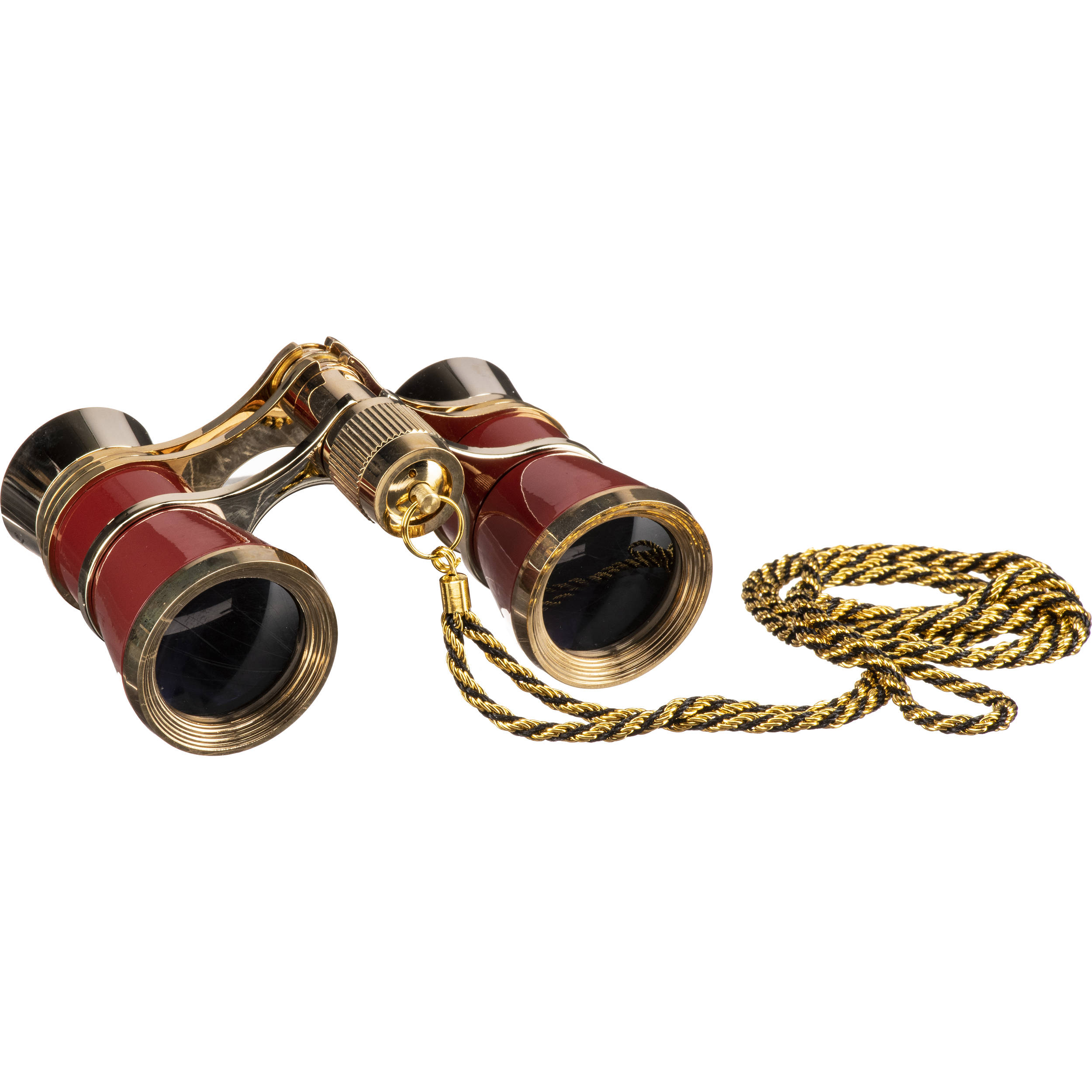 LaScala Optics 4x30 Hamlet Opera Glasses (Burgundy & Silver)