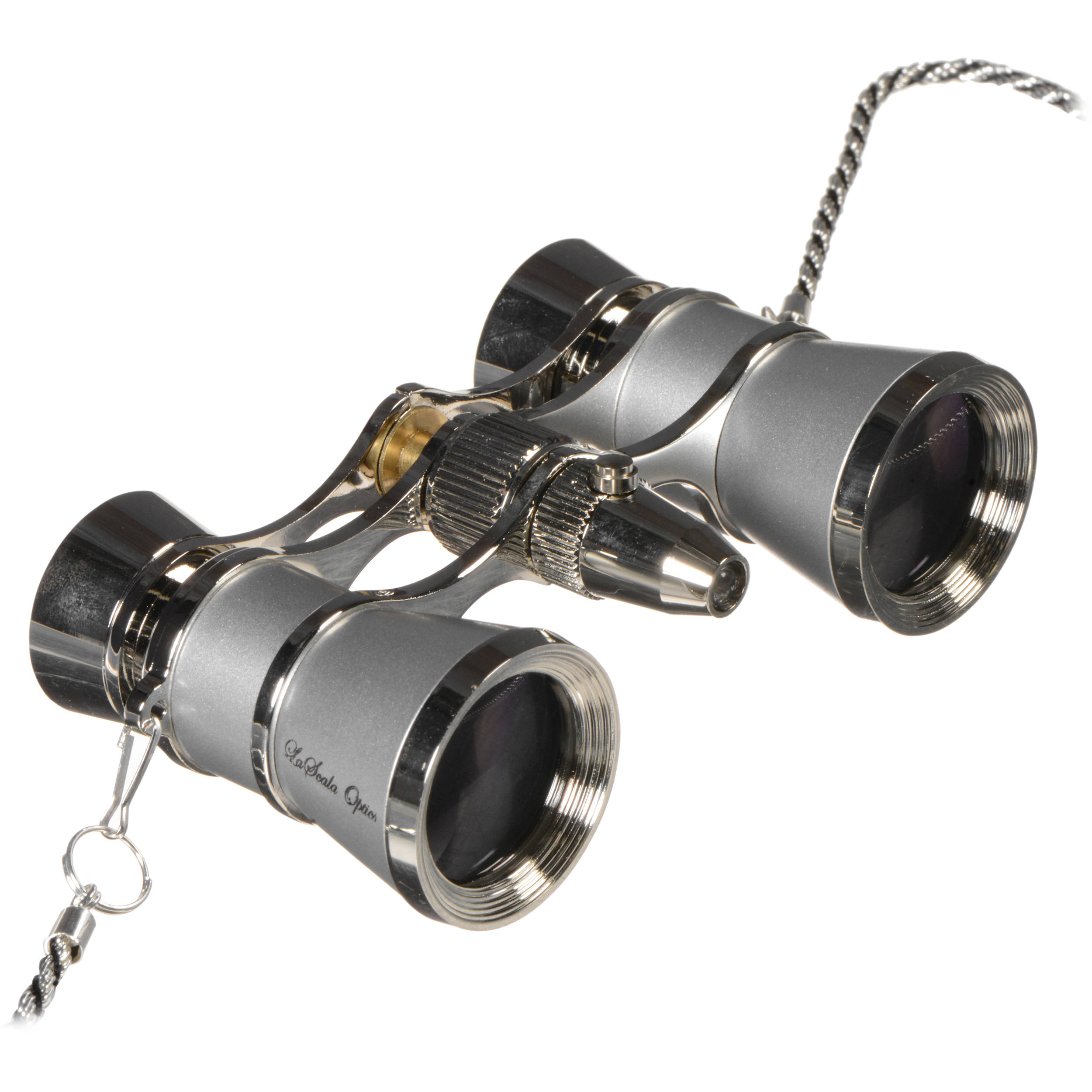 LaScala Optics 3x25 Iolanta Opera Glasses (White & Gold)