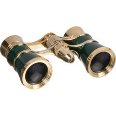 LaScala Optics 4x30 Hamlet Opera Glasses (Titanium & Gold)