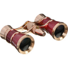 LaScala Optics 3x25 Iolanta Lorgnette Opera Glasses (Platinum & Silver)