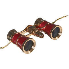 LaScala Optics 3x25 Aida Opera Glasses with Red Flashlight (Black & Gold)