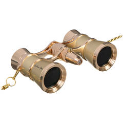 LaScala Optics 3x25 Aida Opera Glasses with Red Flashlight (Platinum & Silver)