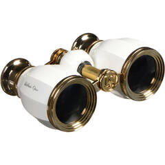 LaScala Optics 3x25 Iolanta Lorgnette Opera Glasses (Blue & Silver)