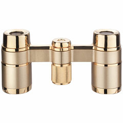 LaScala Optics 3x25 Iolanta Lorgnette Opera Glasses (Black & Gold)