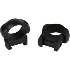 Weaver 4-hole Skeleton 30mm Riflescope Rings (Medium, Matte Black)