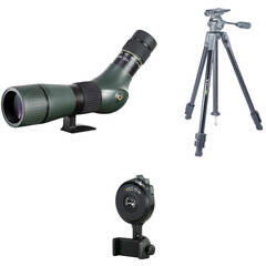 Vanguard 15-45x60 VEO HD Spotting Scope Digiscoping Kit (Angled Viewing)