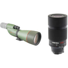 Kowa TSN-774 77mm Prominar XD Spotting Scope and TE-11WZ II Wide-Angle Zoom Eyepiece Kit (Straight)