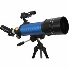 ExploreOne CF400 70mm f/6 Carbon Fiber AZ Refractor Telescope (Blue)