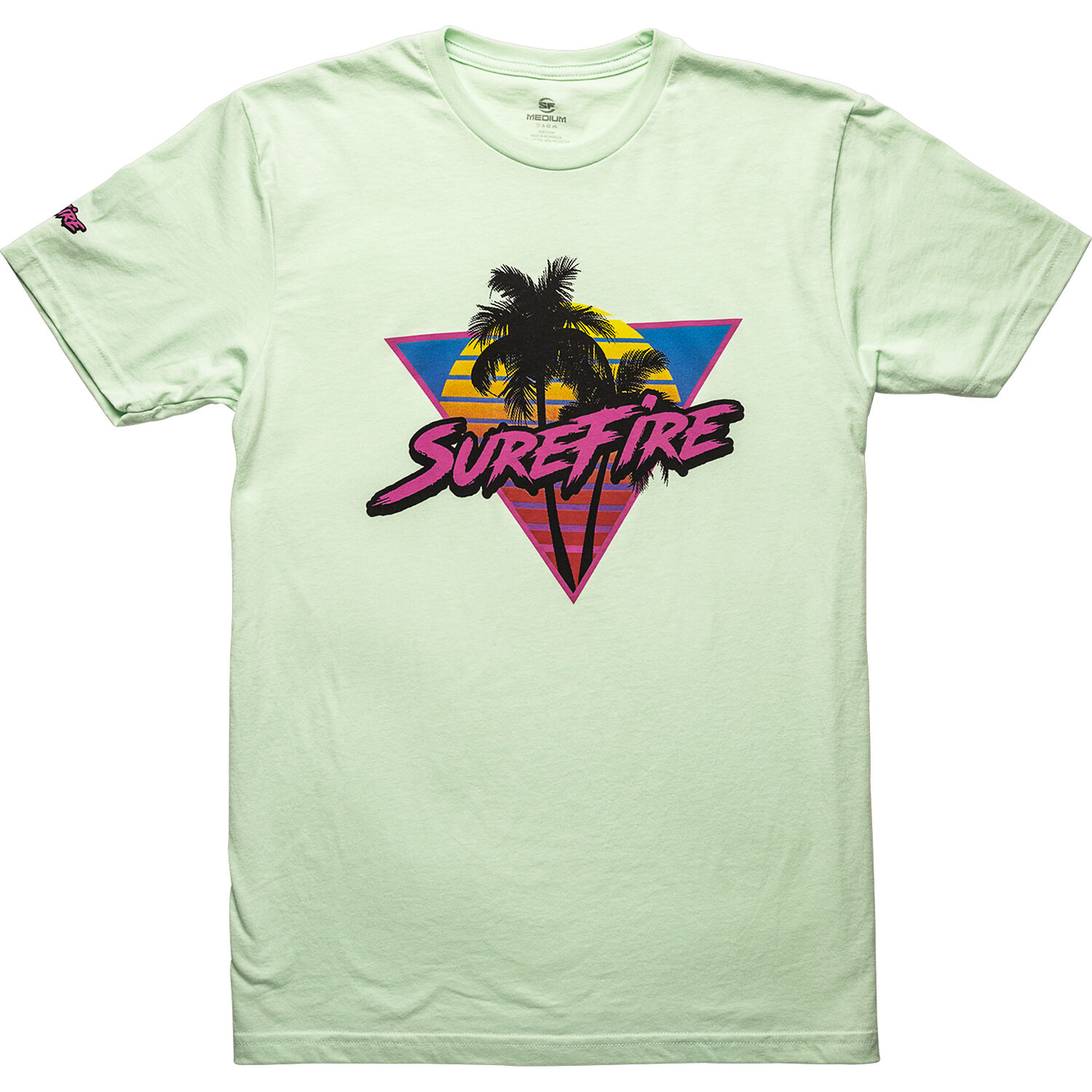 SureFire Womens Button Logo T-Shirt (Large, Black)