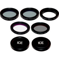 Ice Set of 6 Variable Polarizer, LiPoMax, Moon, IR/ UV Cut, Jupiter Plus Pocket Storage Wallet (1.25