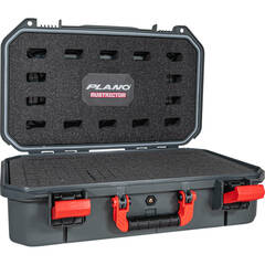 Seahorse 300FP1 Single Pistol Case with Plastic Keyed Locks (Foam, Gun Metal Gray)