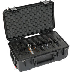 Seahorse 540FP4 4 Pistol Range Case with Plastic Keyed Locks (Custom Foam, Safety Yellow)