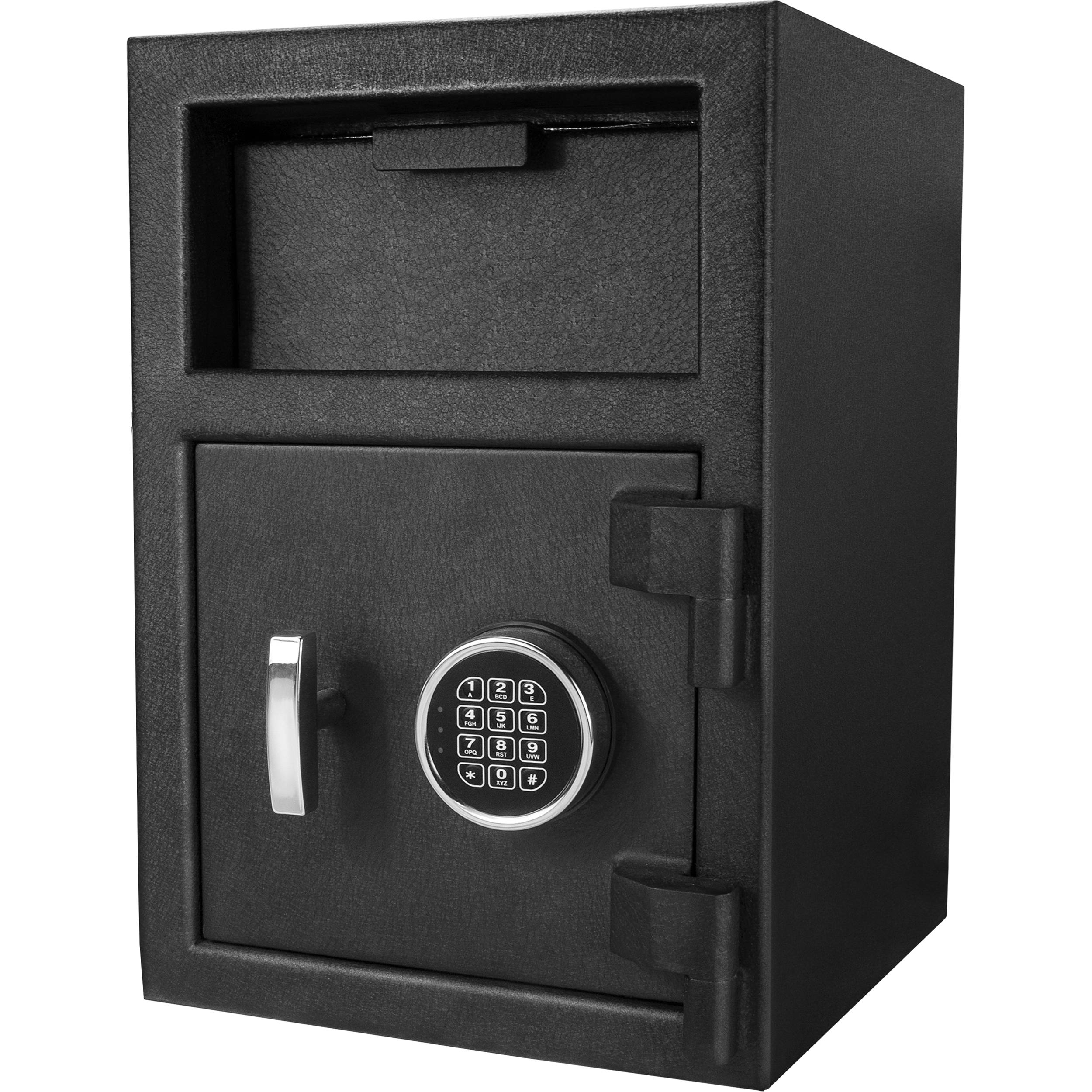 Barska Biometric Wall Safe (Left Opening, Black)
