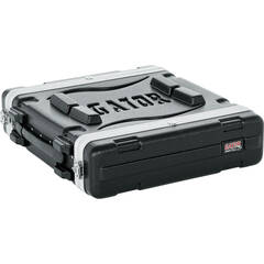 DeeJay LED Slant Rack Drive Tour Case (2 RU for Amplifier, 10 RU for Mixer)