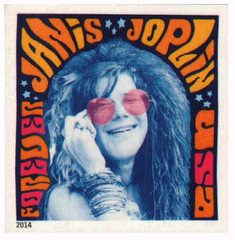 First-Class Forever Stamp - Imperforate Music Icons Series: Janis Joplin