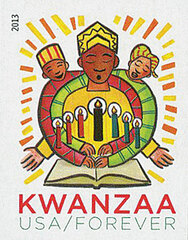 First-Class Forever Stamp - Imperforate Kwanzaa