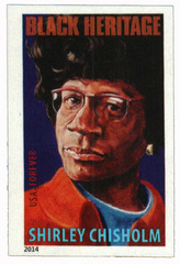 First-Class Forever Stamp - Imperforate Black Heritage: Shirley Chisholm
